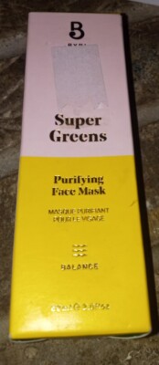 BYBI Super Greens Purifying Face Mask (2 fl oz) 100% Vegan Cruelty Free