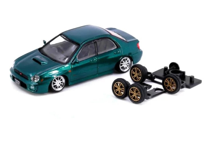 BM Creations Subaru 2001 Impreza WRX STi Green RHD 1:64