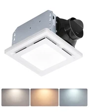 DEWENWILS Bathroom Exhaust Fan with Light, 80 CFM 1.5 Sones Bathroom Vent Fan
