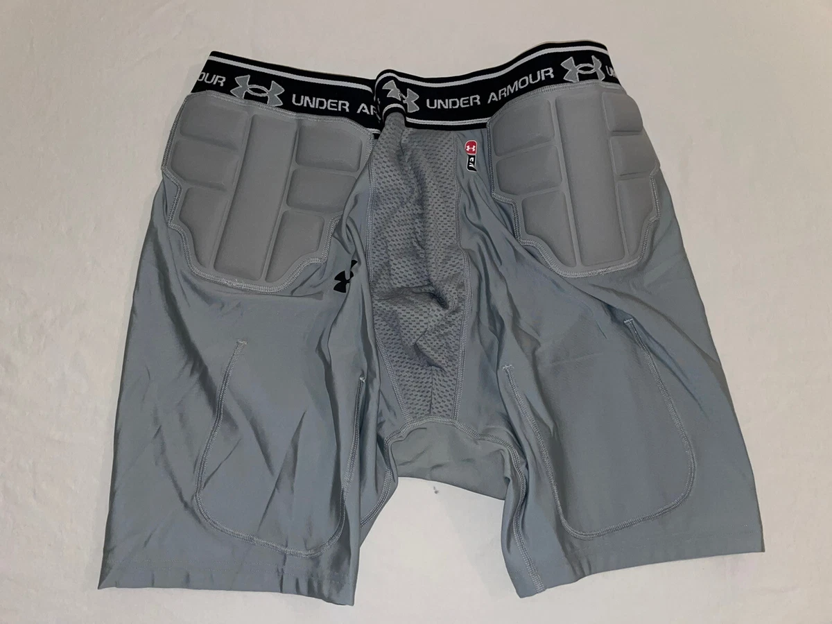 UNDER ARMOUR MEN S 5PAD COMPRESSION SHORTS GRAY SIZE 3XL NWT