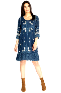 navy blue tunic dress