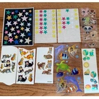 Vintage Sticker Lot Prismatic Sea Life Cats Littlest Pet Shop Stars Mixed Sheets