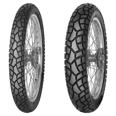 TYRE PAIR MITAS 100/90-19 57S + 120/90-17 64S MC24 INVADER M+S