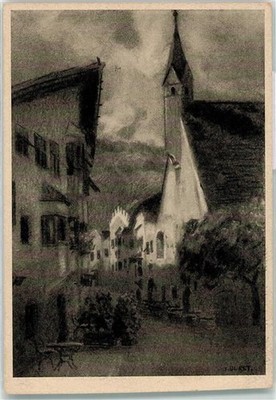 39247269 - Vipiteno Alto Adige sign. J. Drust Bozen (Bolzano) Gebrauchsspuren