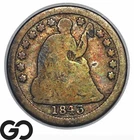 1843 Seated Liberty Half Dime