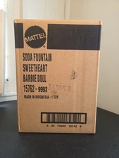 BARBIE SODA FOUNTAIN SWEETHEART MATTEL 15762-9993 WITH SHIPPER