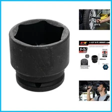 M817 Heavy Duty 1-1/2-Inch Impact Socket - Square Drive, Enhanced Grip Design