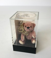Rare Limited Edition World of Miniature Bears Pink Bear by Stacy Pio
