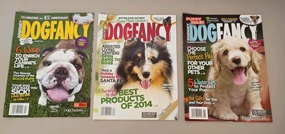 Lot of 3 Dog Fancy magazine (1) 2014 (2) 2015