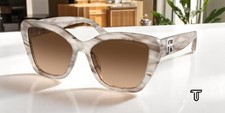 RALPH LAUREN RL8216U 610574 Isabel Pink Oyster Taupe 55 mm Women's Sunglasses