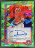 2025 Topps Chrome Update Sapphire Caden Dana Auto RC Green Refractor #/99 Angels