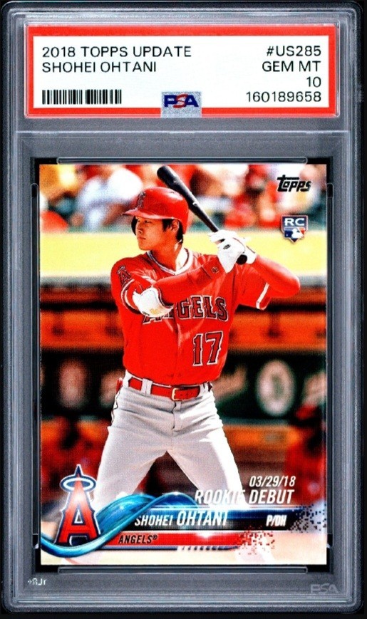 PSA 10 SHOHEI OHTANI/OTANI 2018 TOPPS UPDATE Rookie Debut LA ANGELS RC GEM MINT