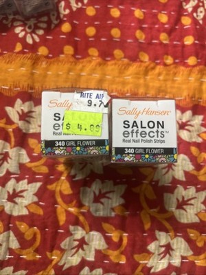 2 X Sally Hansen Salon Effects Real Nail Polish Strips 340 Girl Flower (style 2)