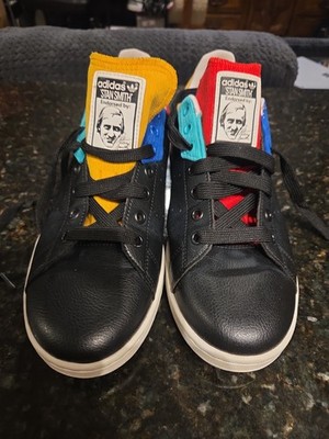Men Adidas Stan Smith Black Multi Size 10 Used