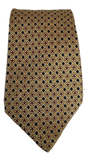 Al Duca d'Aosta Handmade Gold Tone  Silk Tie 4”