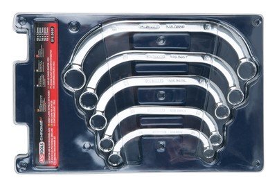 KS Tools CHROMEplus Starter- und Blockschlüssel-Satz, 5-teilig - 518.0850
