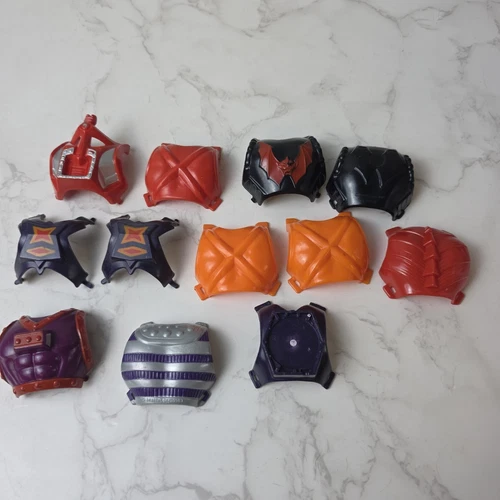 Vintage Action Figure Lot  - He-Man MOTU  Chest Plates And Pieces - As Shown