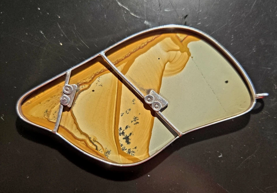 Picture Jasper 4.5 x 21/4 Necklace Pendant - Image 4 of 4