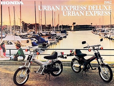 1982 Honda Urban Express & Express 4-page brochure-literature Original