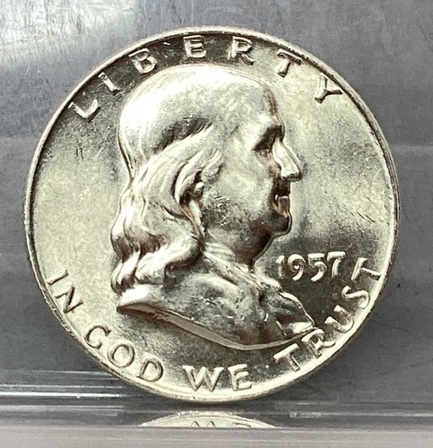 1957 D Franklin Half Dollar - BU