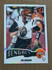 2025 Topps Chrome Joe Burrow 1975 Topps Retro Insert Refractor SP Card 1975-7