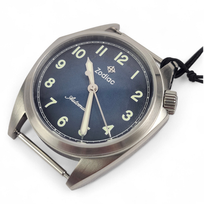 NEW Zodiac Olympos Automatic Silver Stainless Steel & Blue Watch