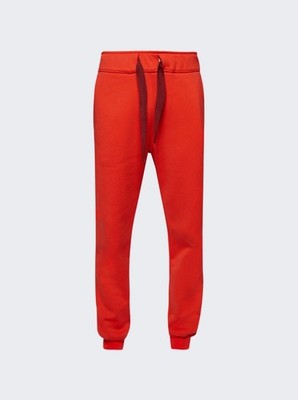 LANVIN LACE CURB JOGGING PANTS POPPY RED $925 size 2XL(54)