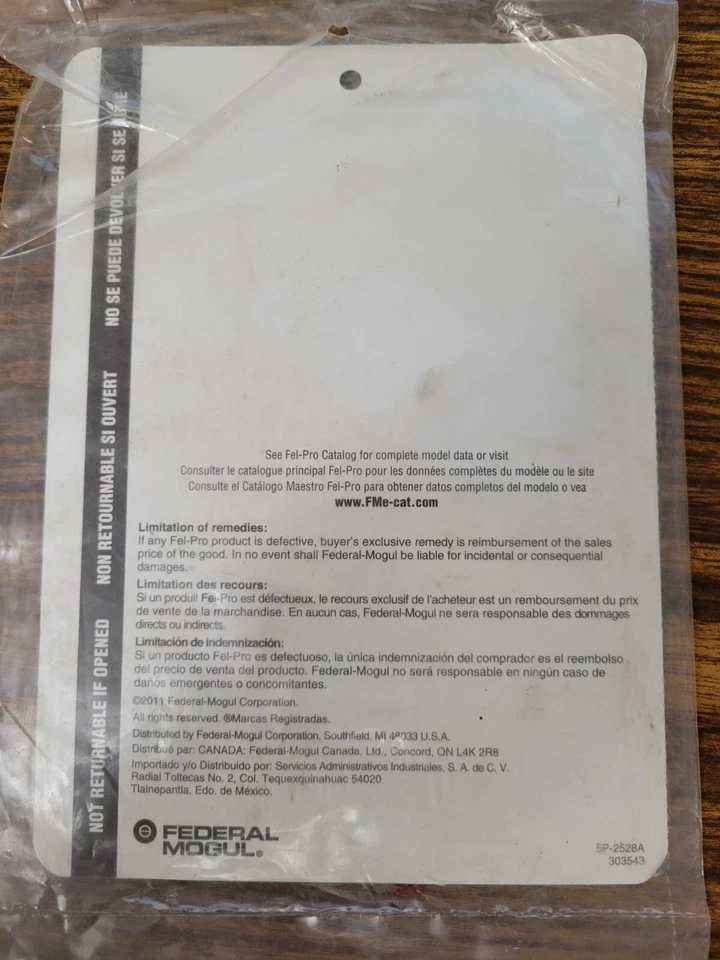 35090 Water Pump Gasket For 91-02 Saturn SC SC1 SC2 SL SL1 SL2 SW1 SW2 - Image 2 of 3