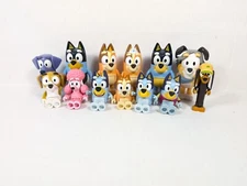 Bluey Figure Lot of 13 Bandit Bingo Chile Snickers Jean Luc Calypso Disney Toys