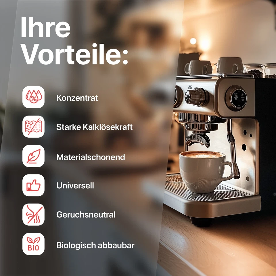 5L Entkalker Kaffeevollautomat Konzentrat Universal mit Farbindikator - Bild 2 von 4