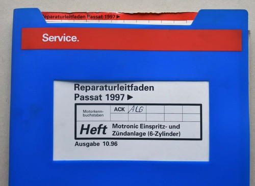 VW Passat 3B (B5), Motronic/Zündanlage 6 Zyl.-Motor 193 PS, Reparaturleitfaden