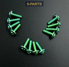 12 PCS Front Brake Mounting Bolt Screw Green For 97-98 Honda CBR1100X Blackbird