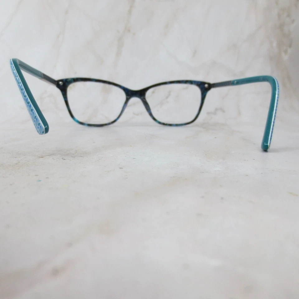 Женская оправа для очков Nicole Miller Lulu C03 синяя черепаховая с полным ободком 49-15-125 - Изображение 4 из 4