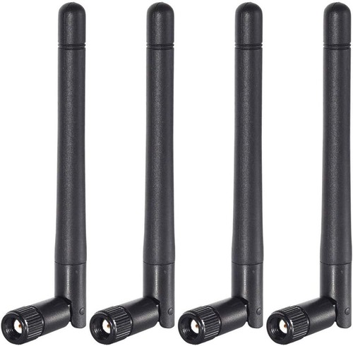 Dual Band WiFi 2.4GHz 5GHz 5.8GHz 3dBi MIMO RP-SMA Male Antenna 4-Pack for WiFi - Picture 2 of 8