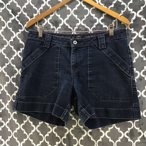 Dickies Denim Shorts Womens Sz 10 Dark 