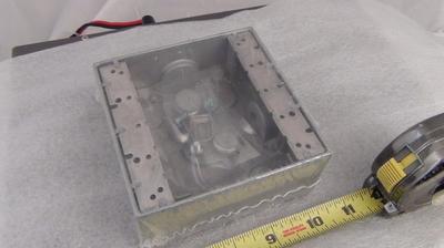 Hubbell / Bell 5335-0 Weatherproof 2 Gang Junction Box - 4 Outlet w ...