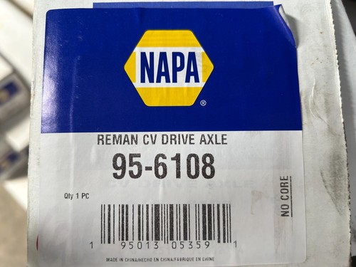 GL10-51+ - NAPA 88-91 HONDA CRX / 88-91 HONDA CIVIC CV AXLE 95-6108 - Picture 2 of 2