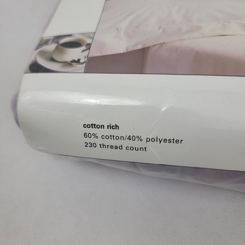MODERN LIVING by Martex Sheet FULL Deep Fitted PURPLE Cotton Rich 230 Thread - Picture 7 of 8
