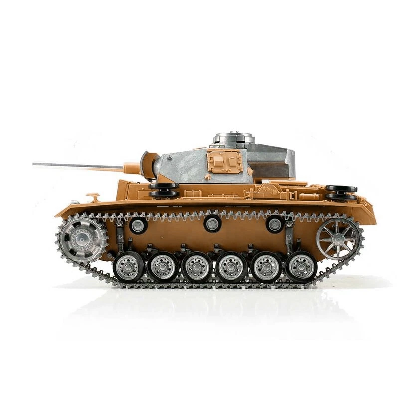 1:16 Torro German Panzer III RC Tank 2.4GHz Infrared Metal Edition Unpainted - Image 3 of 4