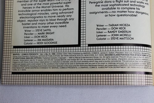Marvel Comics Presents #51 Wolverine Face-Off UPC Newsstand Iron Man 1990 F- - Picture 2 of 3