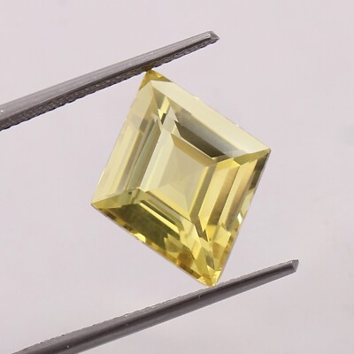AAA 8.80 Ct Natural Flawless Ceylon Yellow Sapphire Fancy Cut Loose Gemstone