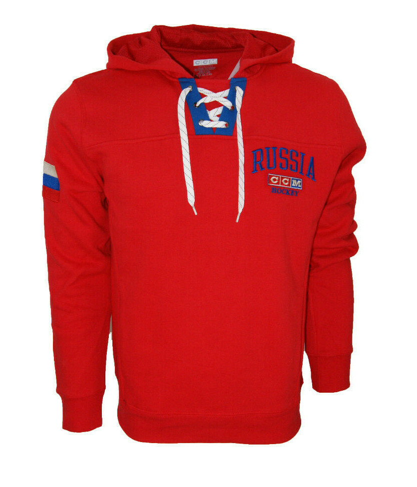 CCM Hockey Team Russia Flag Hoodie Senior/Adult Red | eBay