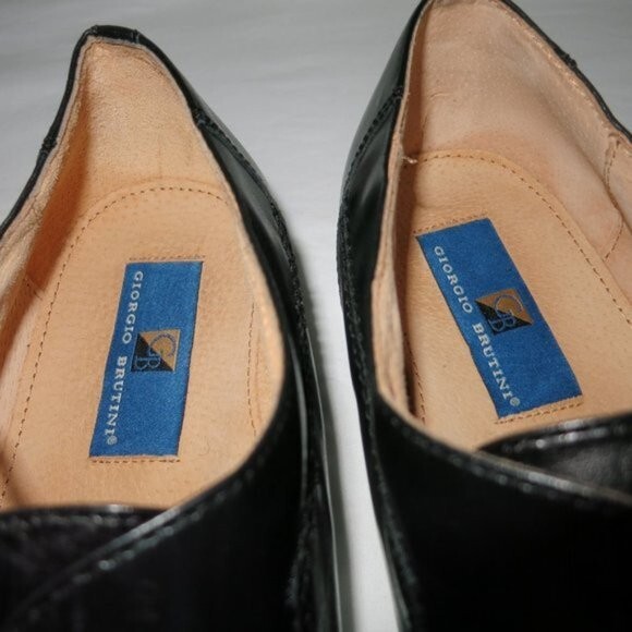 Giorgio Brutini Suede Leather Two Tone Long Toe Dress Oxfords Shoes Sz 12 M GIORGIO BRUTINI Nolan Blue Suede Wingtips Brogues Oxfords  main image 3