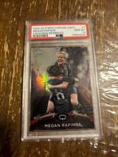 2022-23 Topps Chrome UCWL Crowning Moments #7 Megan Rapinoe PSA 10 Team USA