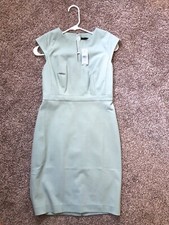 Ann Taylor “ Keyhole Dress” Pastel Green. 0 Petite New With Tags