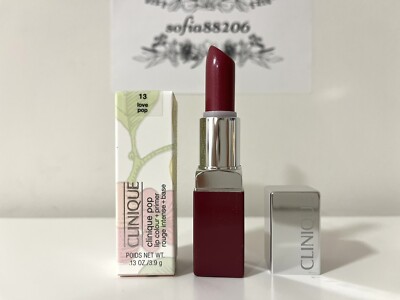 CLINIQUE Pop Lip Colour + Primer Lipstick #13 LOVE POP Full Size