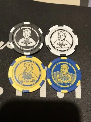 BETHESDA Fallout Vault-Tec Poker Chips Set Of 4