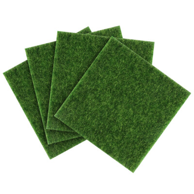 4pcs Garden Fake Moss Artificial Lawn Moss Mat Roll Grama Artificial Para