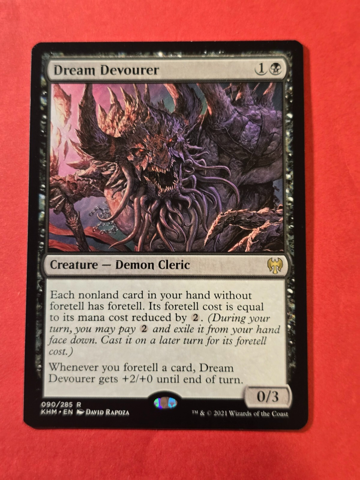 2021 Magic The Gathering Kaldheim #90 Dream Devourer, R, Blk, NF, cd1