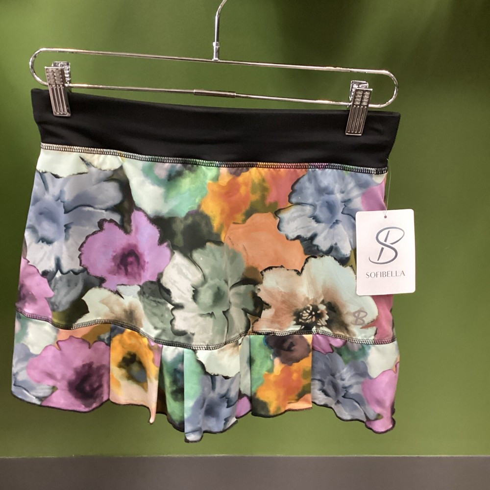 Sofibella Multicolor Tennis Skirt Style 7016 in XS